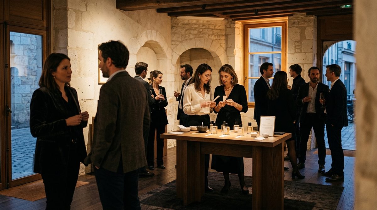 Soirée privée du Cercle Fondateur dans un lieu élégant à Nantes.